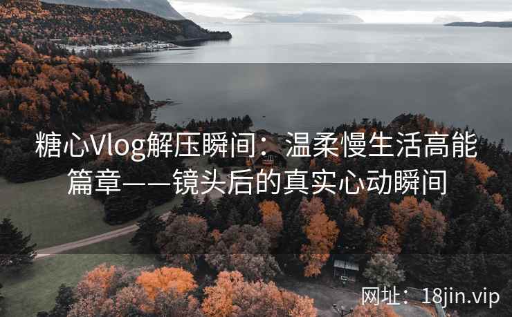 糖心Vlog解压瞬间：温柔慢生活高能篇章——镜头后的真实心动瞬间