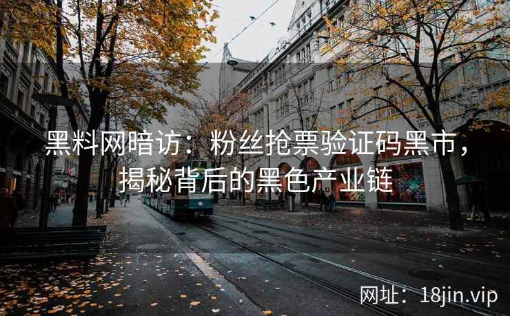 黑料网暗访：粉丝抢票验证码黑市，揭秘背后的黑色产业链